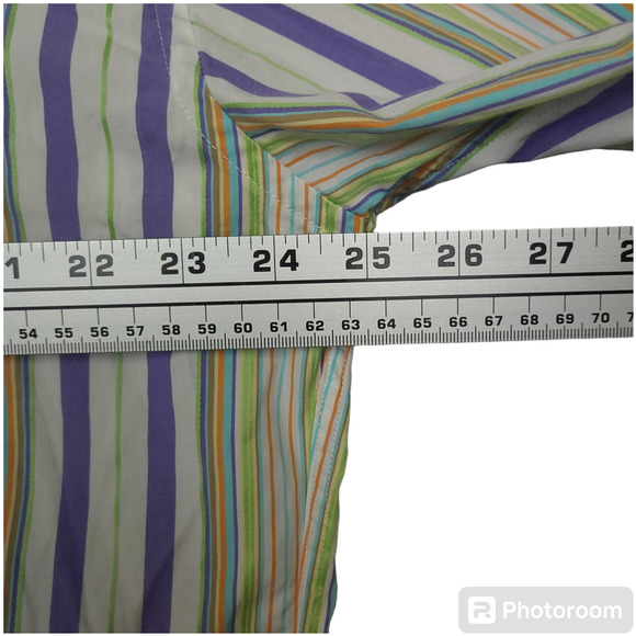 Vintage 90s Tommy Hilfiger Men's Long Sleeve Button-Up Shirt XL 80's 2 Ply - Picture 15 of 16